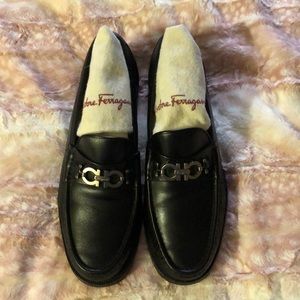 Salvatore Ferragamo Loafers Black Sz. 9